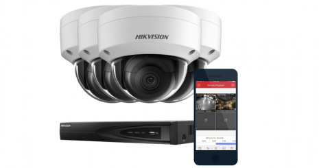 CCTV with Installation 4 Home Security Camera Kit 4K