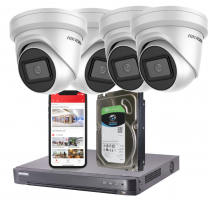 Hikvision 8MP Ultra-HD IP CCTV System - 4TB, 4 Camera