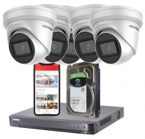 Hikvision 8MP Ultra-HD IP CCTV System - 4TB, 5 Camera